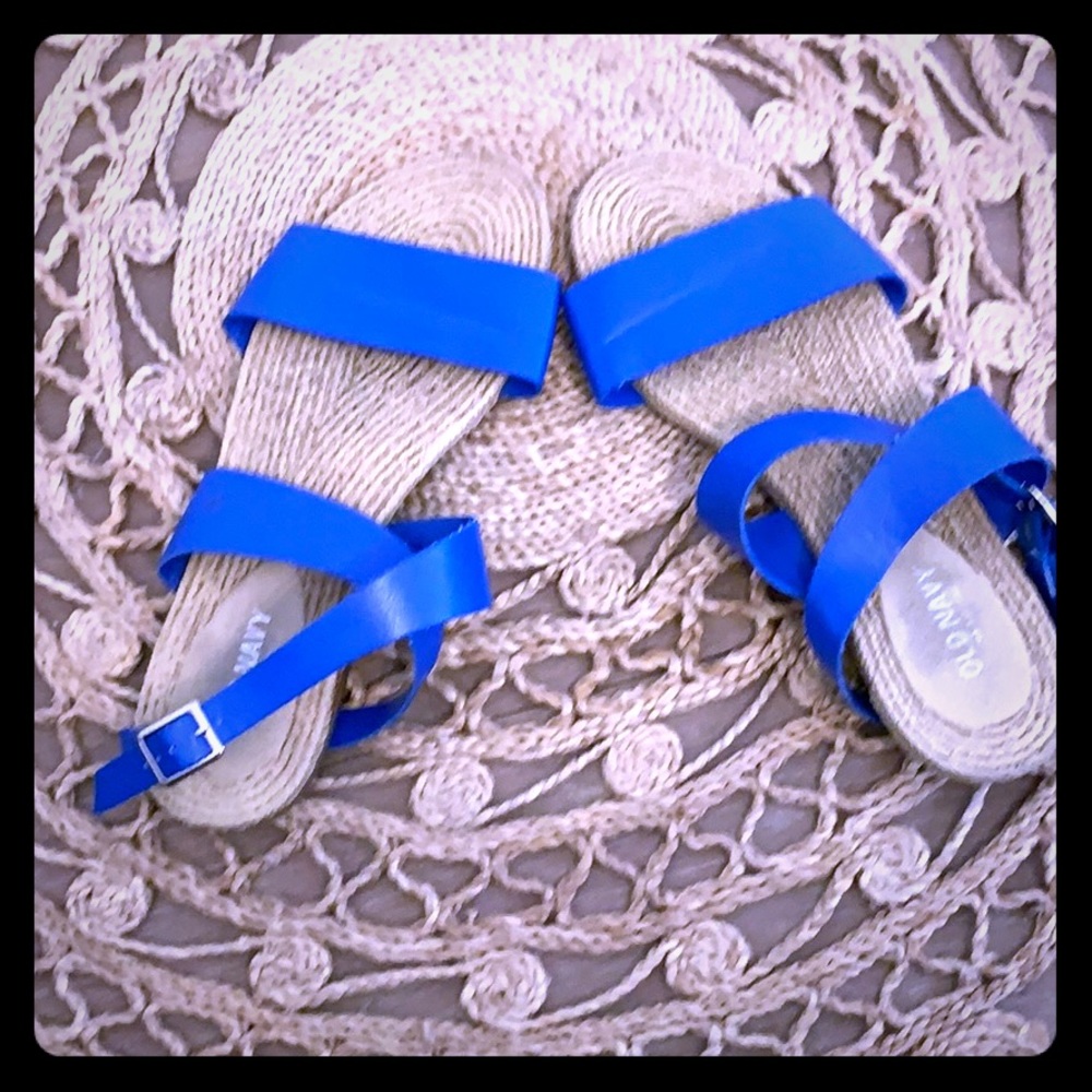 Blue Jesus Sandals